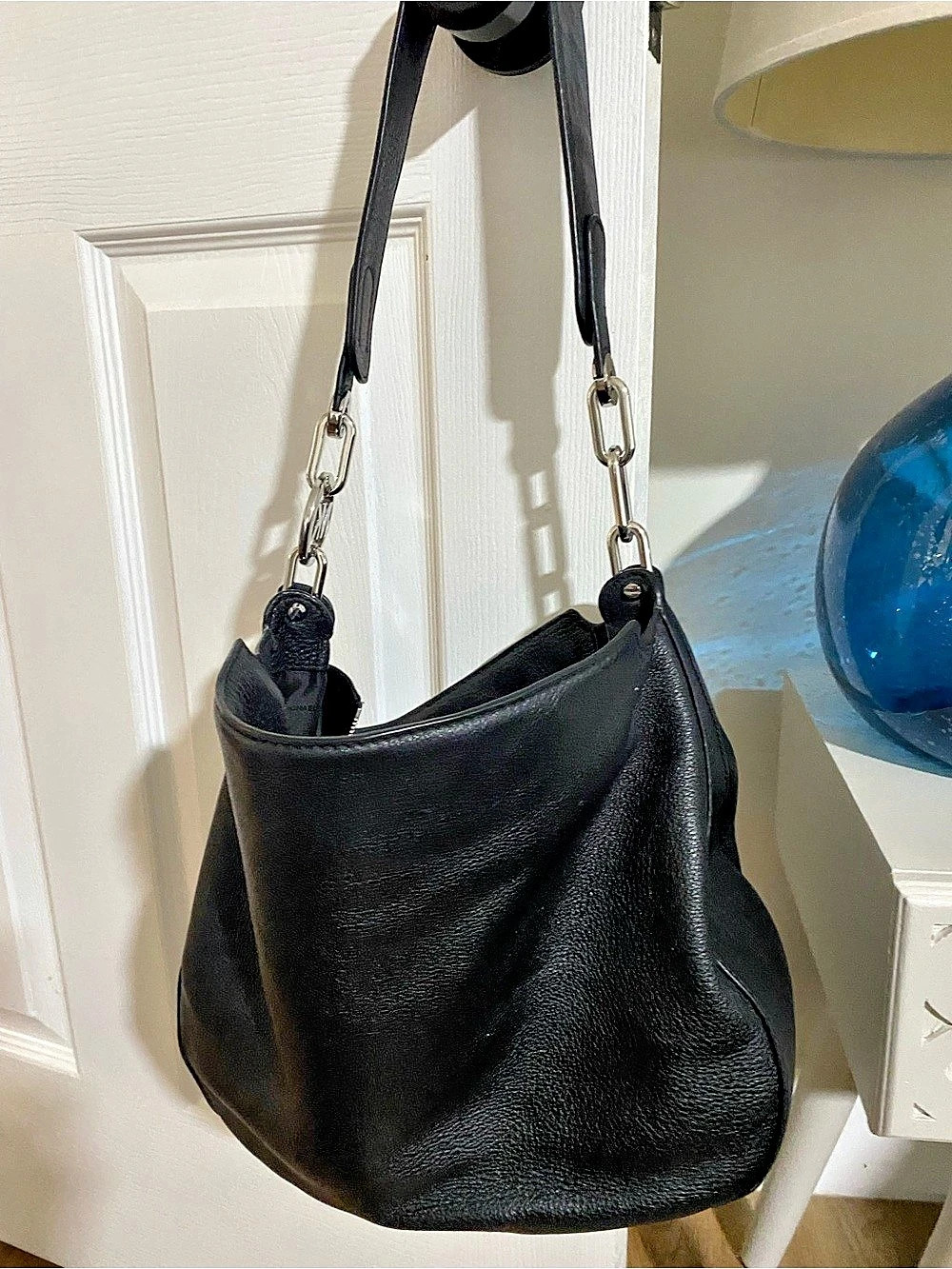 Michael Kors Black Leather Shoulder Bag